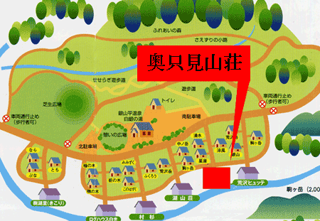 銀山平温泉　奥只見山荘への概略アクセスマップ