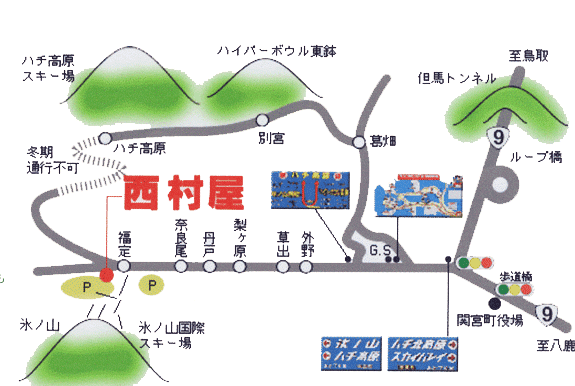 西村屋の地図画像