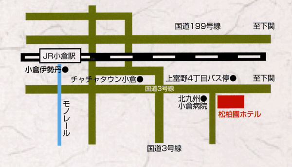 松柏園ホテルの地図画像