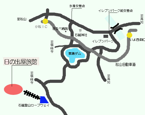 地図：日の出屋旅館＜愛媛県＞
