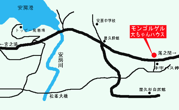 大ちゃんハウス ＜屋久島＞の地図画像