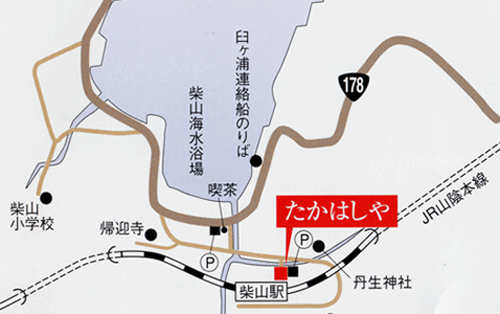 柴山温泉　たかはしやへの概略アクセスマップ