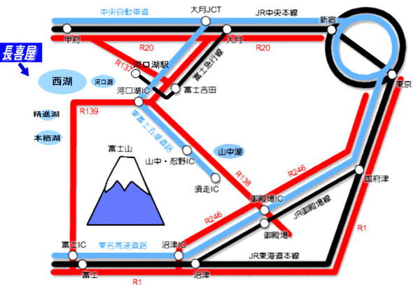 民宿 長喜屋の地図画像