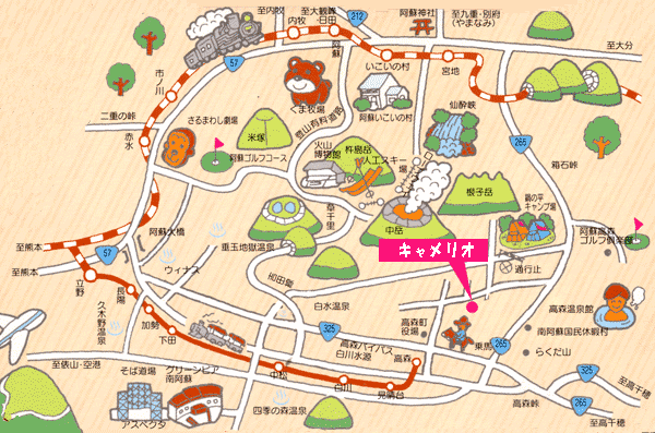ストーンハウス ＩＮＮ キャメリオの地図画像