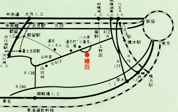 民宿旅館 椿荘の地図画像
