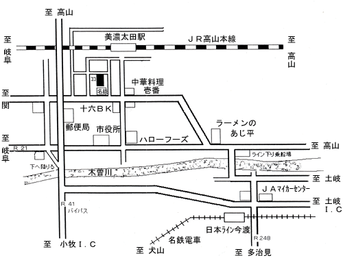 美濃加茂ステーションホテル 地図