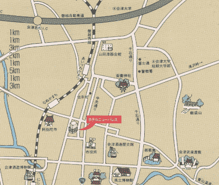 地図：ホテルニューパレス