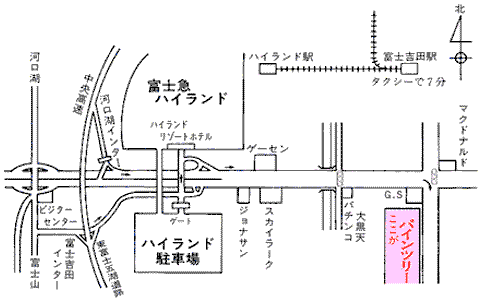貸別荘 プライベートリゾートパインツリーの地図画像