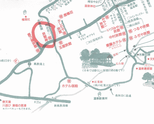 鹿教湯温泉　望山亭　ことぶきへの概略アクセスマップ