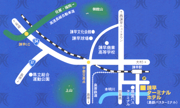 諫早ターミナルホテル 地図