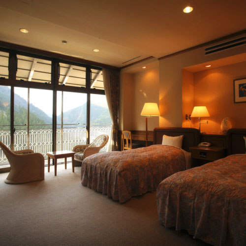 祖谷渓温泉　ホテル秘境の湯の客室の写真