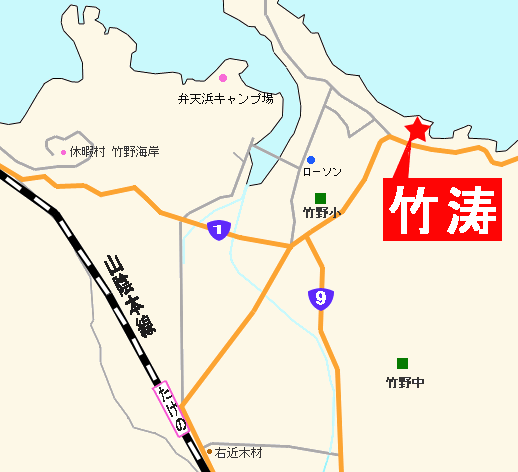 竹涛 地図