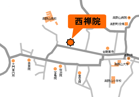 西禅院への概略アクセスマップ