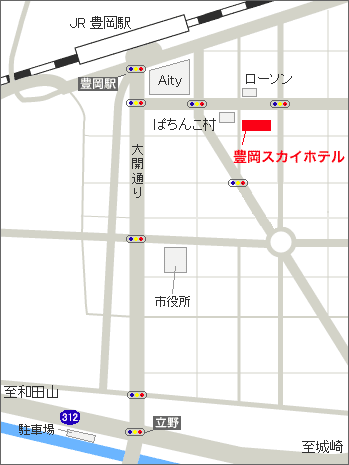 豊岡スカイホテル 地図
