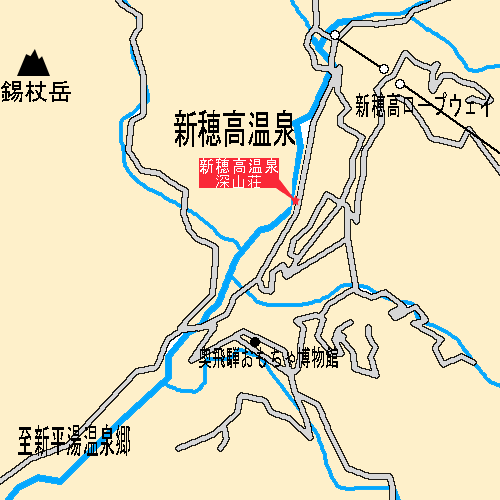 新穂高温泉 深山荘の地図画像