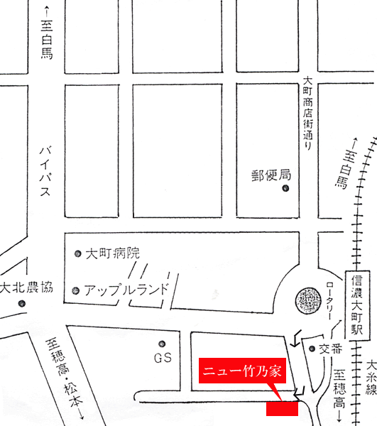竹のや旅館（Ｇｕｅｓｔ　Ｈｏｕｓｅ　Ｔａｋｅｎｏｙａ） 地図
