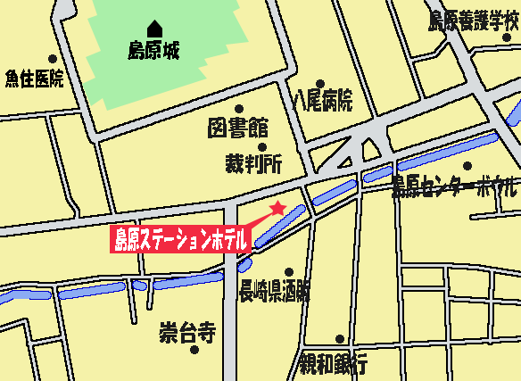 島原ステーションホテル 地図