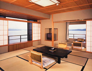 和倉温泉　加賀屋の客室の写真