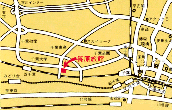 篠原旅館 地図