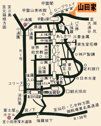 白湯の宿 山田家の地図画像