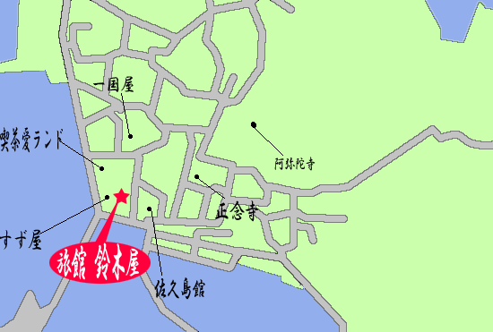 旅館　鈴木屋＜愛知県＞への概略アクセスマップ