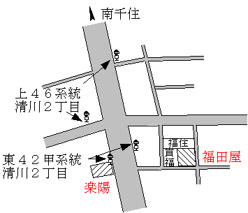 ビジネスホテル　福田屋＜台東区＞ 地図