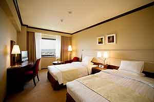 岡山国際ホテルの客室の写真