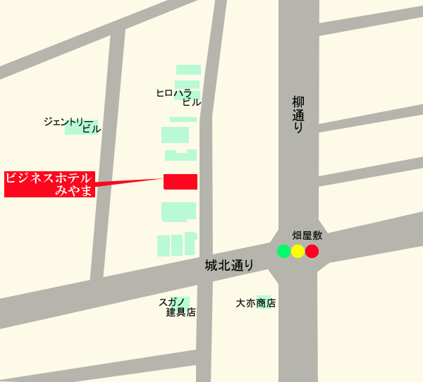 地図：ビジネスホテルみやま＜和歌山県＞