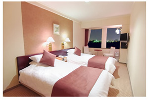 岡山プラザホテルの客室の写真
