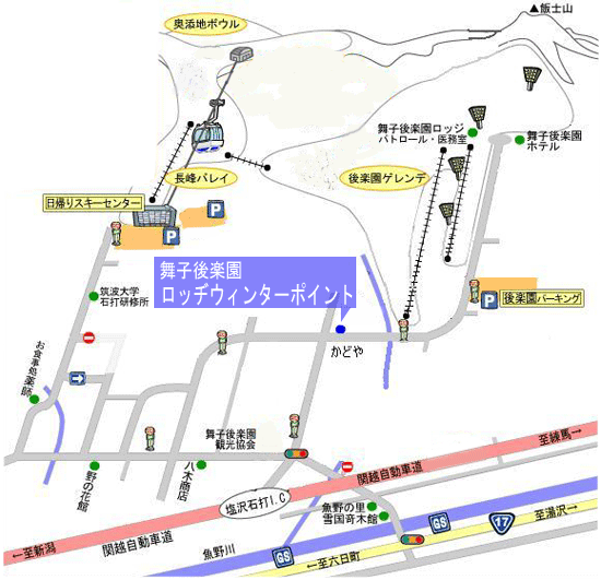 地図：舞子・ロッヂウィンターポイント
