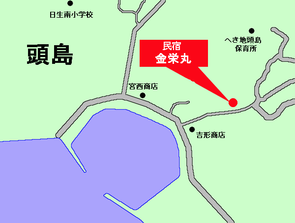 民宿　金栄丸 地図