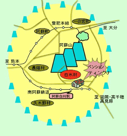 北海道の輝き☆ティンクナへの概略アクセスマップ