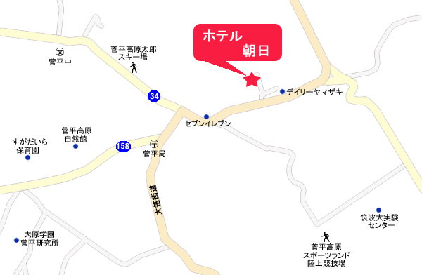 ホテル朝日 地図