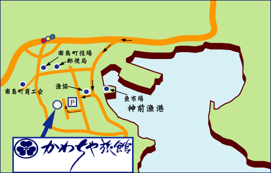 かわちや旅館＜三重県＞への概略アクセスマップ