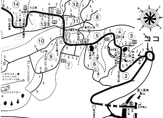信州乗鞍高原 ペンション優の地図画像