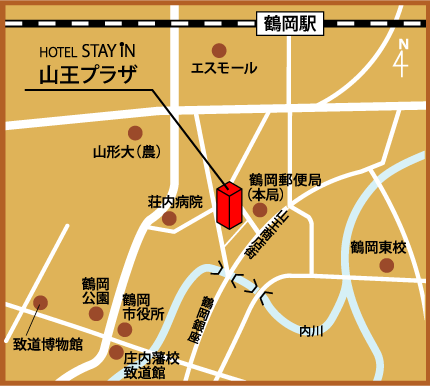 ホテル ステイ・イン山王プラザの地図画像