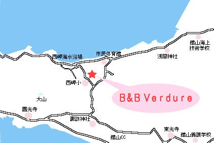 Ｂ＆Ｂ Ｖｅｒｄｕｒｅ（ヴェルデュール）の地図画像
