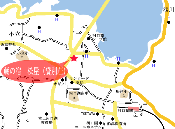 蔵の宿 松屋 （貸別荘）の地図画像