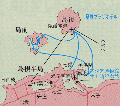 地図：隠岐プラザホテル　＜隠岐諸島＞