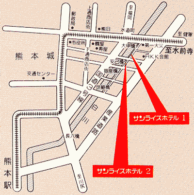 地図：第二サンライズホテル