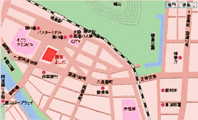 阿波の国・昴宿よしのへの概略アクセスマップ