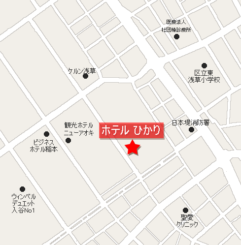 ホテル　ひかり 地図