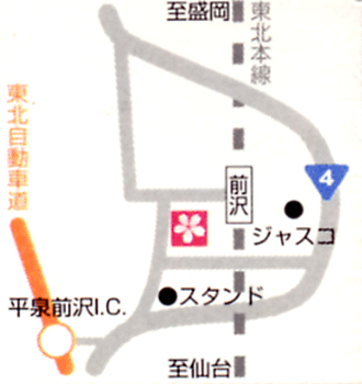 佐藤屋旅館＜岩手県＞への概略アクセスマップ
