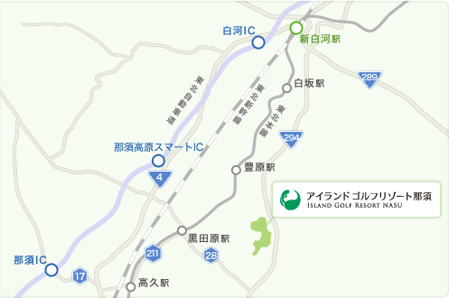地図：那須陽光ホテル
