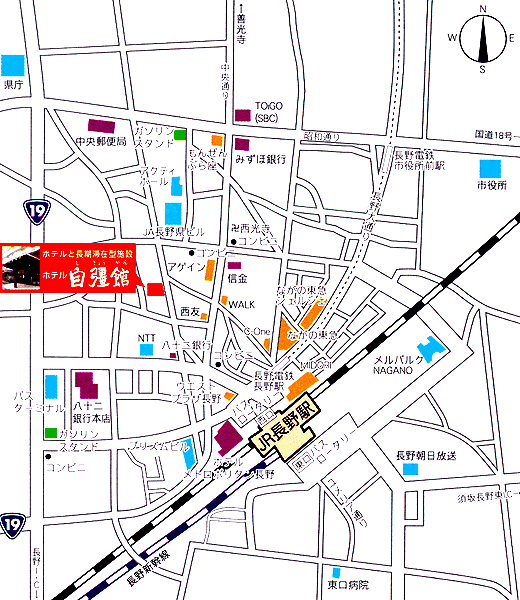 ホテル自彊館 地図