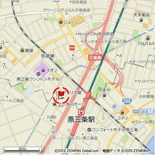 地図：アパホテル〈新潟　燕三条駅前〉