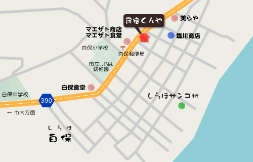 民宿くんや　＜石垣島＞への概略アクセスマップ