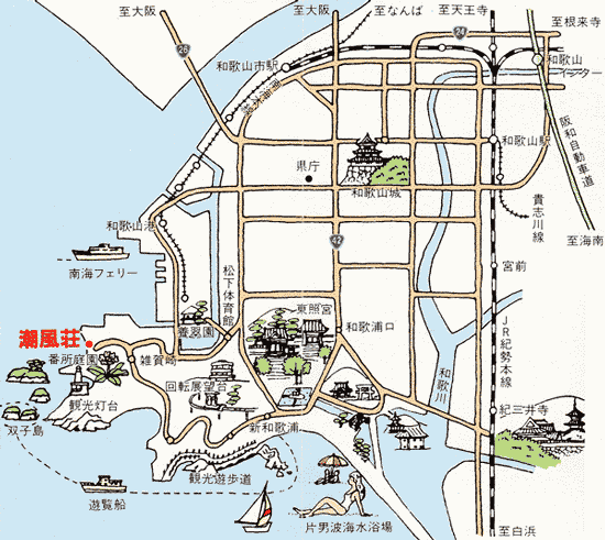 地図：潮風荘