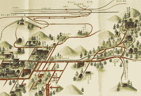 金剛三昧院の地図画像