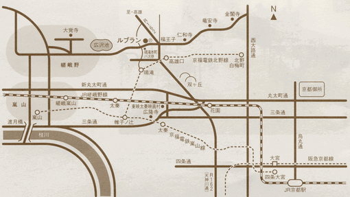 シャンブルドット ルブランの地図画像